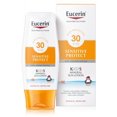 Eucerin SUN Sensitive Protect Kids Mineral losion SPF30 150ml - slika 1
