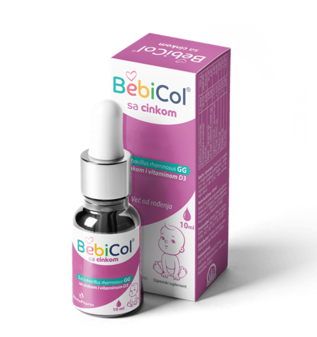 ABELAPHARM BebiCol probiotske kapi sa cinkom 10ml - slika 1