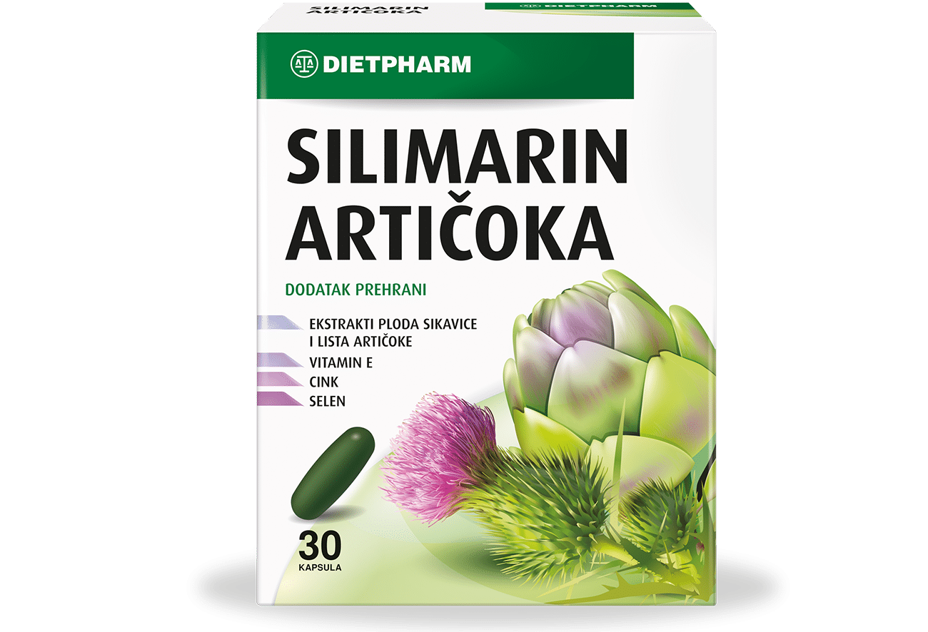 DIETPHARM SILIMARIN ARTIČOKA 30 kapsula - slika 1
