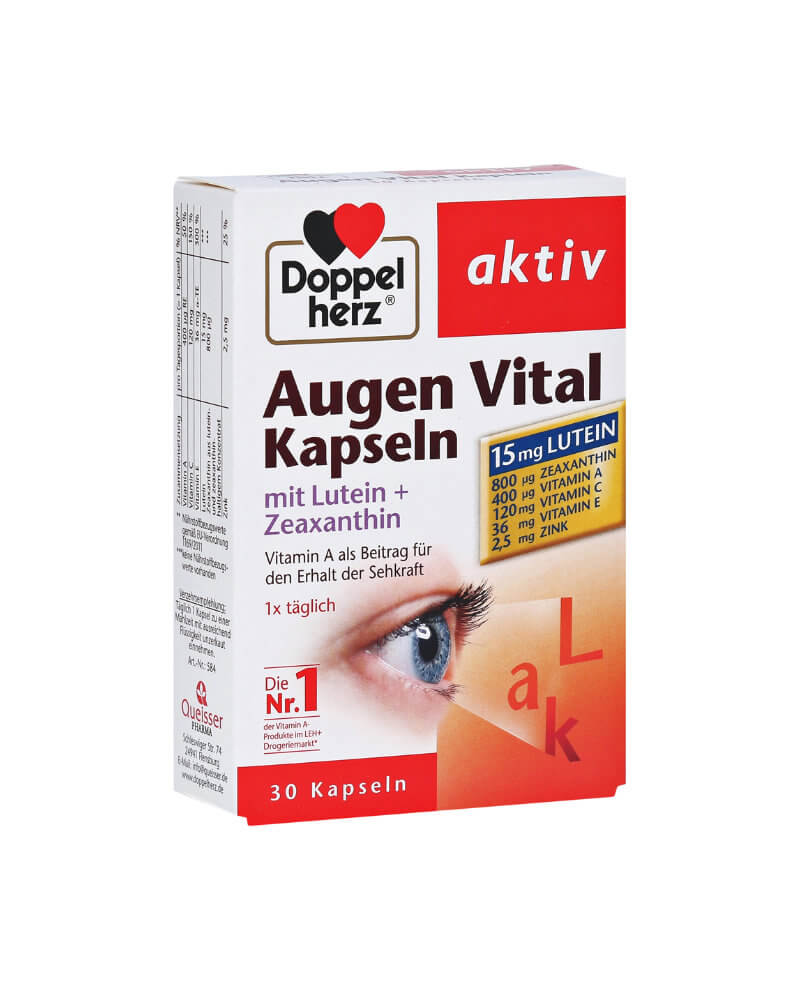 DOPPELHERZ Aktiv Vitamini za oči 30 kapsula - slika 1