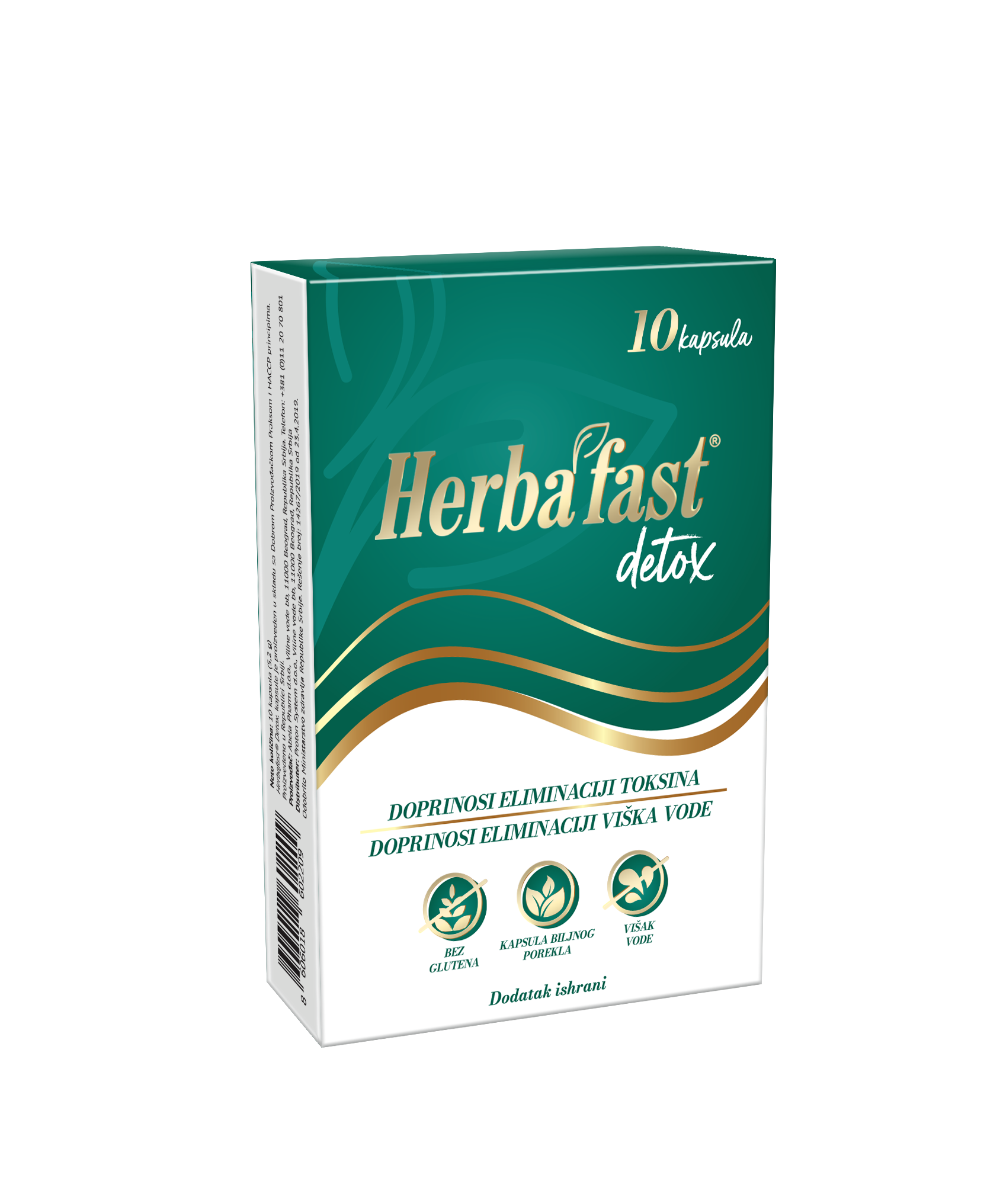 Herbafast® Detox, 10 kapsula - slika 1