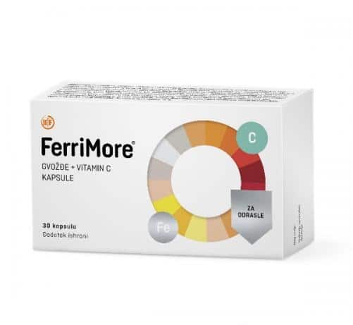 FERRIMORE Gvožđe + Vitamin C 30 kapsula - slika 1