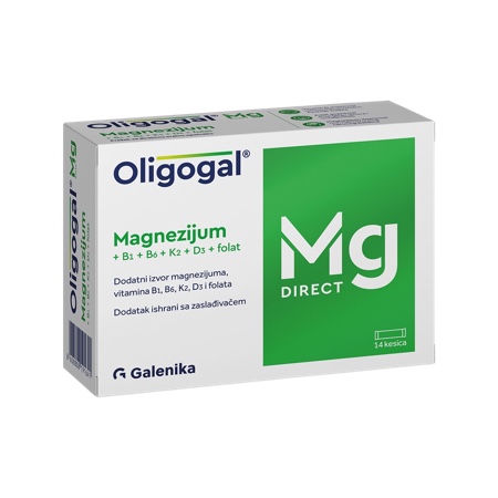 Mg Magnezijum OLIGOGAL DIRECT 14 Kesica - slika 1
