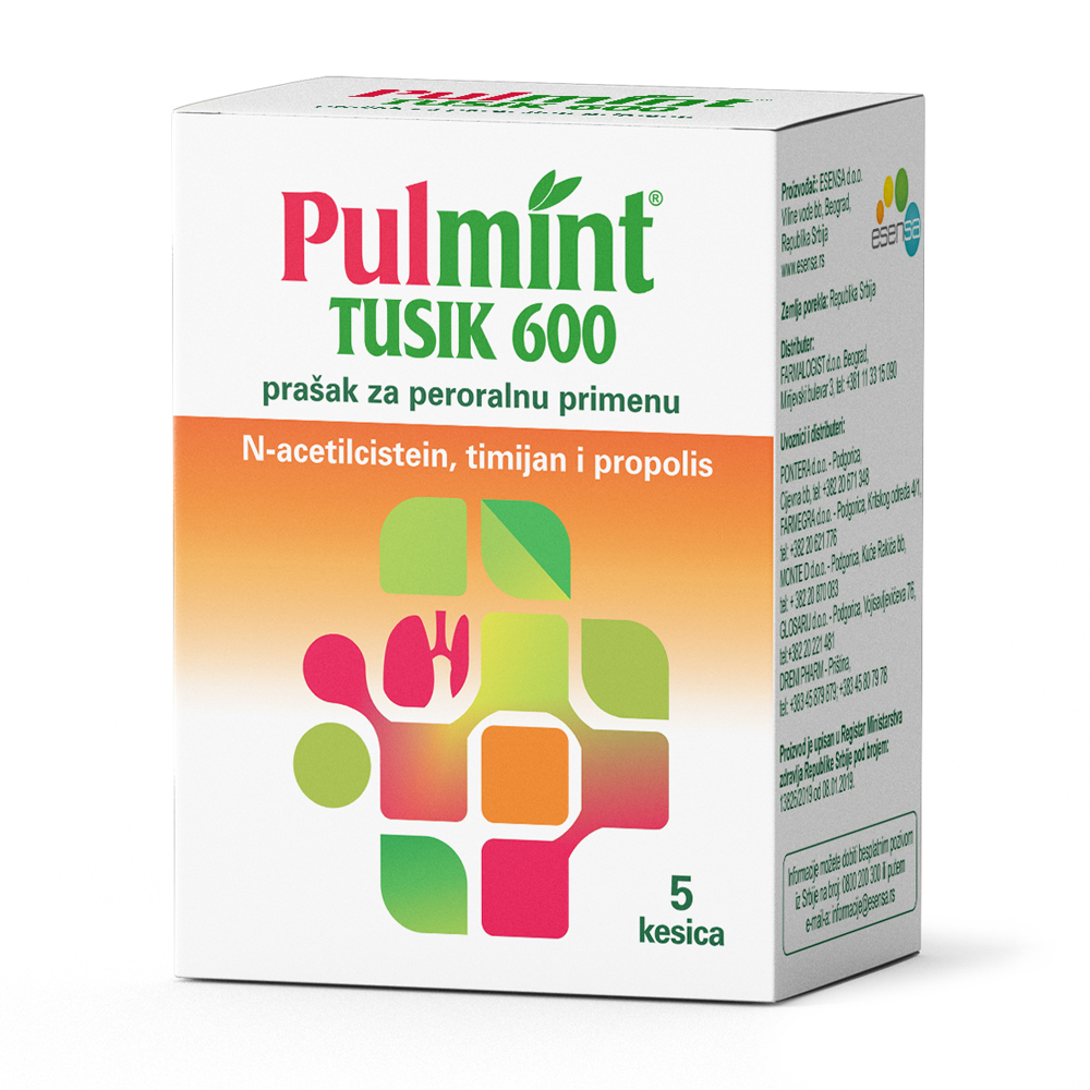 ESENSA Pulmint Tusik 600 prašak 5 kesica - slika 1