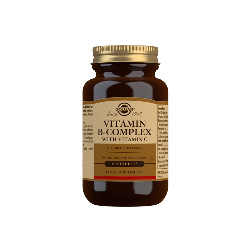 SOLGAR B-KOMPLEKS S VITAMINOM C TBL A100 - slika 1