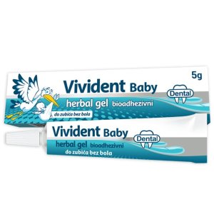 VIVIDENT Baby bioadhezivni herbal gel za desni 5g