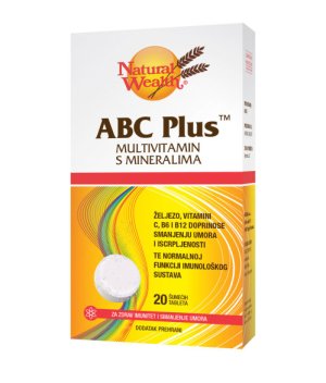 NATURAL WEALTH ABC Plus 20 šumećih tableta – Multivitamin s mineralima