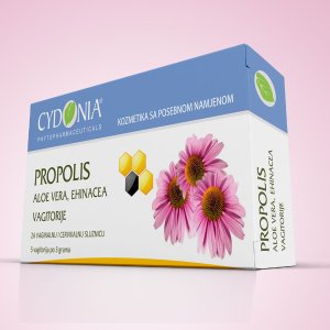 CYDONIA Propolis vagitorije 5 komada, Kod bakterijski i virusnih promjena sluzokože