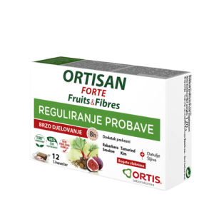 Ortisan Forte Voćne Kocke 120g, Doprinosi regulaciji probave