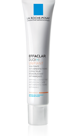 LA ROCHE-POSAY EFFACLAR DUO (+) UNIFIANT light shade 40ml, Ujednačujuća korektivna njega koja odčepljuje pore, smanjuje nepravilnosti i sprječava nastanak crvenih i smeđih mrlja na koži