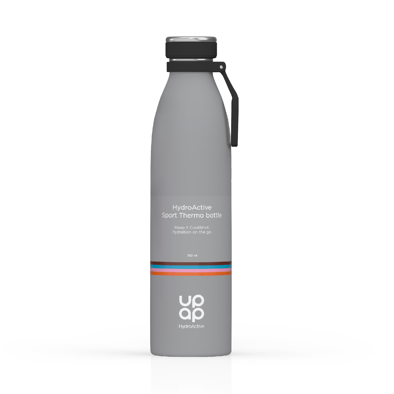 UpAp HydroActive Sport Thermo boca 750 ml siva - slika 1