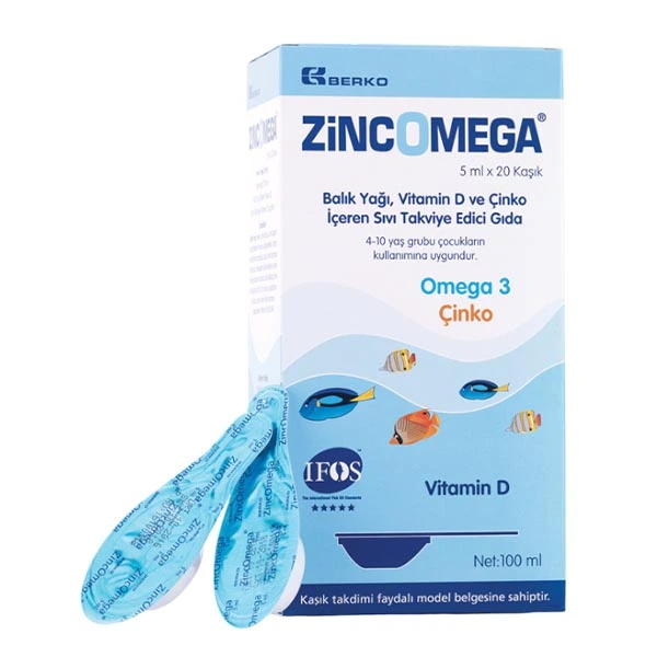 BERKO Zincomega tečni dodatak 20x5ml - slika 1